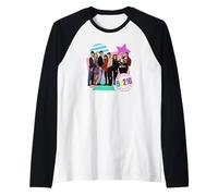 Beverly Hills 90210 Group Retro Poster Maglia con Maniche Raglan