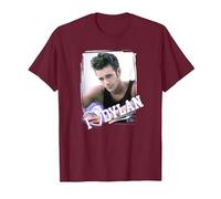 Beverly Hills 90210 I Heart Dylan Poster Maglietta, Uomo, Bordeaux, L