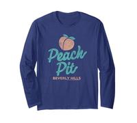 Beverly Hills 90210 Peach Pit Logo Maglia a Manica