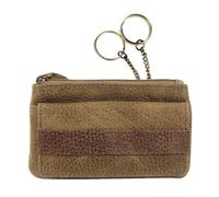 Beverly Hills Polo Club Portachiavi Bustina in Pelle con Anello e Taschino 7,5x12,5x0.5cm. (Camel)