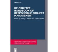 Beverly L. Pasi De Gruyter Handbook of Responsible Project Ma (Copertina rigida)