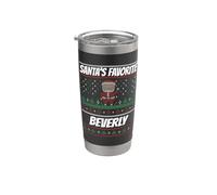 BeverlyFunny Christmas Beverly Nome preferito di Babbo Natale Bicchiere termico in acciaio inox doppia parete