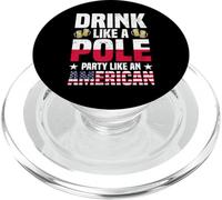Bevi come un partito polacco come un'edizione americana della Polonia PopSockets PopGrip per MagSafe
