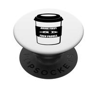 Bevi prima il caffè e poi pagaia in kayak PopSockets PopGrip Adesivo