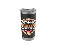 Bevi Tutto Il Caffè Mangia Panettieri Pasticceria Caffè & Ciambelle Bicchiere termico in acciaio inox doppia parete
