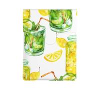 Bevi un cocktail con ghiaccio al limone, Custodia per laptop in pelle PU, borsa per notebook, custodia per laptop, custodia per tablet