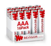 BEVIGOR Batterie AAA al Litio 16 Pezzi, 1.5V 1200mAh Alta Capacità, Batterie AAA non Ricaricabili, Adatte per Torce, Giocattoli e Altri Tipi di Elettrodomestici