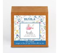 BEVILA Sorridi - Tè Verde Lampone e Violetta, Tè Verde, 10 Bustine, Filtri Piramidali Biodegradabili, 20 grammi