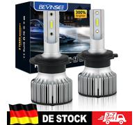 BEVINSEE Fiala H7 LED 60W 10000LM Super Bright H7 LED Lampadina per fari automatici con ventola Mini formato Plug & Play per veicoli 6000K 12V For Volkswagen/Mercedes-Benz/Audi/Peugeot/Volvo/Renault