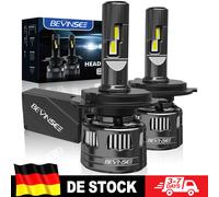 BEVINSEE H4 H7 Lampadine a LED Lampade per fari ad alta potenza H11 H8 H9 Fendinebbia a LED CANBUS Nessun errore 120W 22000LM Super luminoso 6000K 12V For BMW E90/For Mercedes-Benz/For Audi A4 A5/For