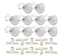 Bevitori per galline - 10 ciotole per abbeveratoio automatiche | Benne d'acqua per polli, per pulcini, , conigli, incubatoi, recinti di transizione