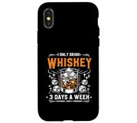 Bevo solo whisky 3 giorni alla settimana ieri oggi domani Custodia per iPhone X/XS