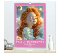 Bevor wir träumen gehen - Kinderkalender (hochwertiger Premium Wandkalender 2026 DIN A2 hoch), Kunstdruck in Hochglanz: Magische Geschichten für Kinder