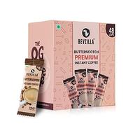 Bevzilla 48 bustine di caffè istantaneo in polvere (butterscotch), 96 grammi, caffè caldo e freddo, per 48 tazze, 100% arabica, caffè forte, facile da trasportare, caffè migliore, espresso, latte,