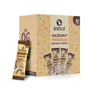 Bevzilla 48 bustine di caffè istantaneo in polvere (nocciola), 96 grammi, caffè caldo e freddo, per 48 tazze, 100% arabica, caffè forte, facile da trasportare, caffè migliore, espresso, latte,