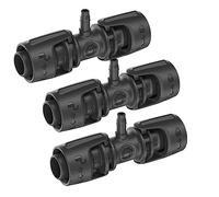 Bewässerung Accessorio per il sistema Gardena Micro-Drip-System da 4,6 mm e 13 mm riduttore - Raccordo a T (3 riduttori/raccordo a T da 13 mm a 4,6 mm)