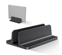 Bewahly Supporto Verticale per Laptop, Salvaspazio Supporto PC Portatile Verticale in Alluminio, Regolabile Porta PC Verticale per MacBook PRO/Air, iPad, HP, Surface, Notebook, Laptop Stand (Nero)