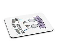 Beware Crazy Badminton Ragazza PC Computer Mouse Pad Sport Daughter Bambini Best
