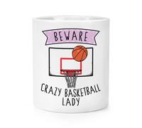 Beware Crazy Basketball Lady Makeup Brush - Portapenne Divertente Gift Base
