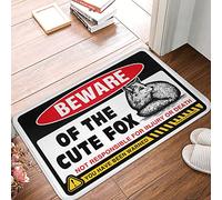 Beware Of Cute Fox Mat, per vasca antiscivolo trapuntato a mano