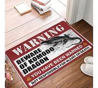 Beware Of Komodo Dragon - Runner per corridoio personalizzato, antiscivolo, resistente, lavabile, con retro in gomma, per l'estate e l'esterno, 65 x 90 cm