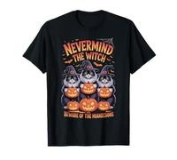 Beware of Maine Coon Cats Halloween Zucca Costume Strega Maglietta