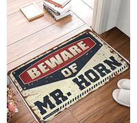 Beware Of Mr. Horn, zerbino lavabile per camera da letto Boho Area