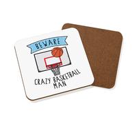 Beware Pazzo Basket Uomo Sottobicchiere - Divertente Sport