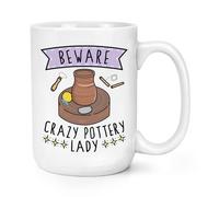 Beware Pazzo Ceramica Donna 426ml Grande Tazza Divertente Potter Forno Mamma Day