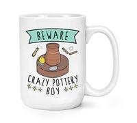Beware Pazzo Ceramica Ragazzo 426ml Grande Tazza Scherzo Divertente Vaso Forno