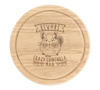 Beware Pazzo Cincillà Uomo Rotondo Tagliare Formaggio Tavola Divertente