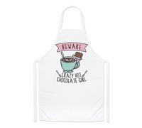Beware Pazzo Cioccolata Calda Bambina Chef Grembiule Divertente Figlia Cucinare