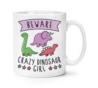 Beware Pazzo Dinosauro Bambina 284ml Tazza Scherzo Divertente Animale T-Rex
