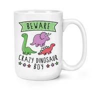 Beware Pazzo Dinosauro Ragazzo 426ml Grande Tazza Scherzo Divertente T-Rex