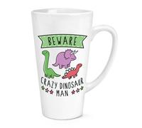 Beware Pazzo Dinosauro Uomo 483ml Grande Latte Tazza Divertente T-Rex