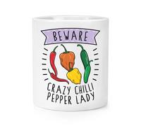 Beware Pazzo Peperoncino Donna Trucco Pennello Matita Pentola Mamma Giorno Funny