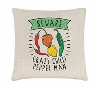 Beware Pazzo Peperoncino Uomo Copricuscino Cuscino Papà Festa Del Papà Fidanzato