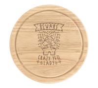 Beware Pazzo Yeti Donna Rotondo Tagliare Formaggio Tavola Divertente Monster