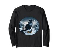 Beware The Jolakotturinn Yule Cat Islandese Natale norreno Maglia a Manica