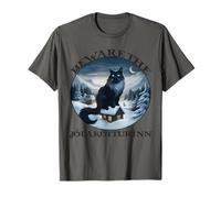 Beware The Jolakotturinn Yule Cat Islandese Natale norreno Maglietta