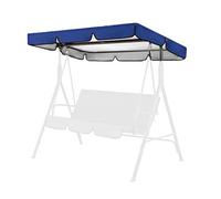 BEWEGNLNHK Copertura Superiore per Dondolo da Giardino 2-3 Posti Tettuccio per Dondolo Impermeabile Copertura per Dondolo Hollywood Anti-UV Baldacchino(Blue,195x125cm(77x49in))