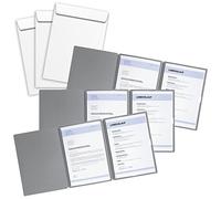 Bewerbungsmappe"SPECIAL" 3-teilig GRAU 3er-Set