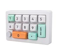 Bewinner 12 Tastiera da Gioco Meccanica a una Mano, Tastiera Macro Programmabile Programmabile Rgb, Tastiera di Gioco Portatile con Controllo Manopola Joystick e Connessione in modalità 3 (WHITE)