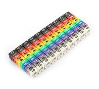 Bewinner 150 Pezzi Tubi Etichette Numeri Fili Marcatori Cavi 1.5mm² (#3) | Manicotti con numeri colorati, etichette identificative dei cavi elettrici, per l\'organizzazione del cablaggio del