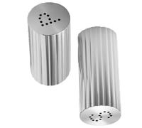 Bewinner 2 Agitatori per Condimenti in Acciaio Inossidabile 304 con Base Antiscivolo, Dispenser di Spezie Multiuso per Sale, Peperoncino in Polvere, Cacao, Zucchero a Velo, Portatili per (SILVER)