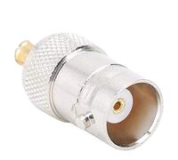 Bewinner 2 Connettori Convertitore Adattatore Coassiale RF Femmina a Maschio MCX, Adattatori in Ottone Nichelato 50 Ohm per Cavo Radio, Comunicazione Wireless, Kit Portatile e Grande Disconnessione