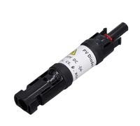 Bewinner 2 Connettori Solari A Diodi CC, Connettore Fotovoltaico Anti-Tuono da 10 A con Design Resistente all'Acqua e alla Polvere, Grado di Protezione IP67 per Applicazioni Solari Esterne