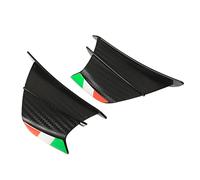 Bewinner 2 Pezzi Aletta Moto per 400 250 Z900 Z1000, Alettone Aerodinamico, Spoiler Laterale Alettone per Moto Kit Alare Aerodinamico (Stile in fibra di carbonio opaco)