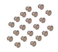 Bewinner 20 Set Mini Manopole a Fungo Piccole per Cassetti Armadietti | Ferramenta per mobili in miniatura, restauro di portagioielli, finitura bronzo verde antico, struttura liscia lucidata a