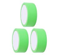 Bewinner 3 Pezzi di Nastro Adesivo per Pittori per Pittura su Auto, Arte della Parete, Artigianato, Facile da Strappare, 35 Mm X 20 M, Linee Rette Trasparenti Acqua (GREEN)